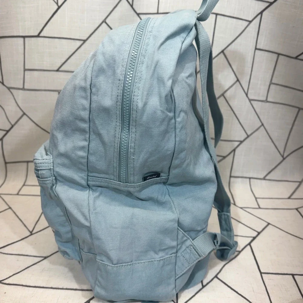 Herschel Supply‎ Co Backpack OS Light Blue Cotton Canvas Classic Daypack